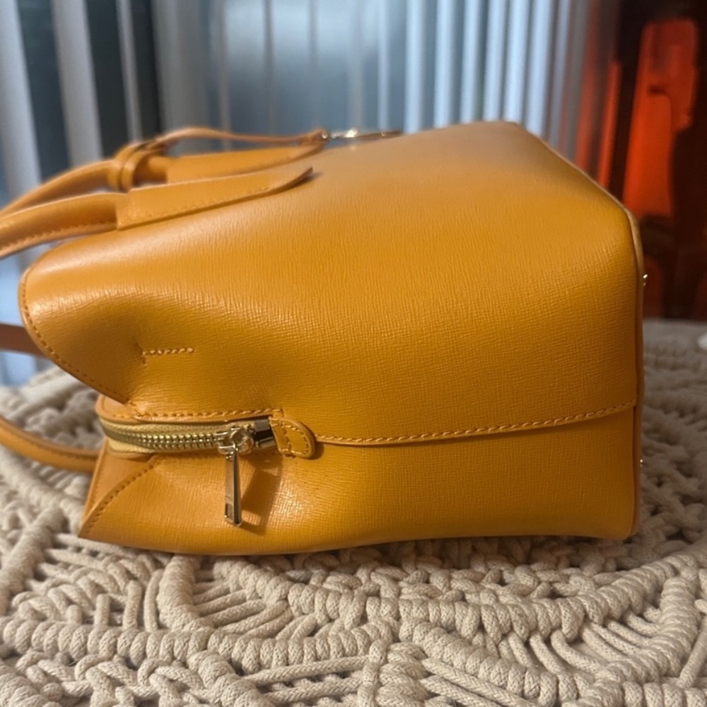 Furla Mustard Yellow Satchel - Picture 7 of 16